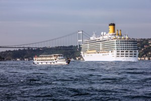 Cruise liner Costa Delisioza in Istanbul