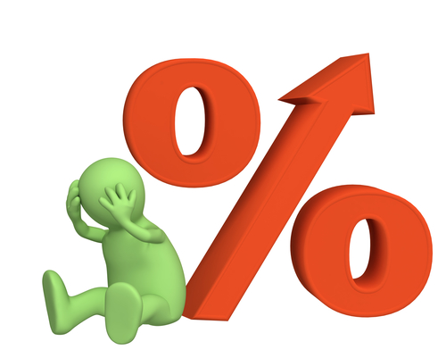 Increase of the interest rate under credits